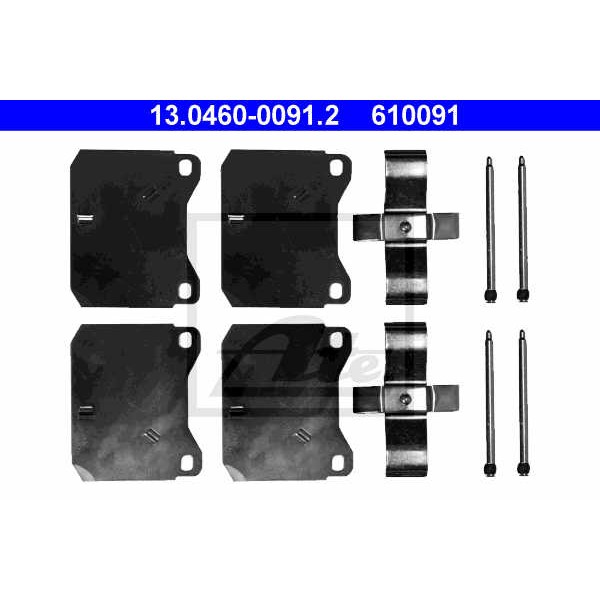 Слика на Ремонтен комплет, дискови плочки ATE 13.0460-0091.2