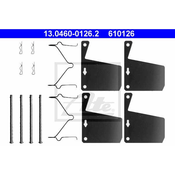 Слика на Ремонтен комплет, дискови плочки ATE 13.0460-0126.2