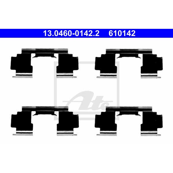 Слика на ремонтен комплет, дискови плочки ATE 13.0460-0142.2 за Rover 800 Hatchback (XS) 827 24V I/SI (RS) - 169 коњи бензин