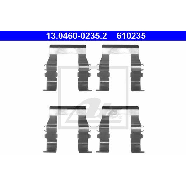 Слика на ремонтен комплет, дискови плочки ATE 13.0460-0235.2 за Mitsubishi Montero 3 (V60,V70) DI-D (V68W, V78W) - 165 коњи дизел