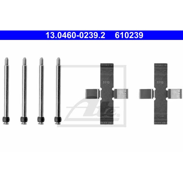 Слика на Ремонтен комплет, дискови плочки ATE 13.0460-0239.2