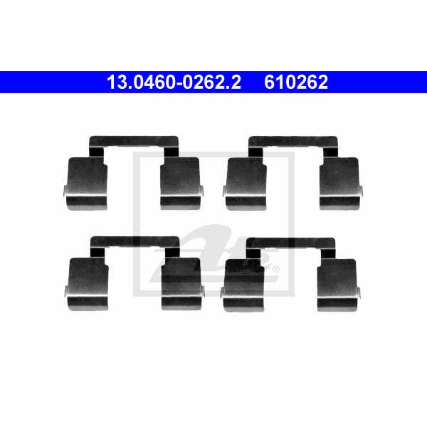 Слика на ремонтен комплет, дискови плочки ATE 13.0460-0262.2 за Renault Megane 1 Classic (LA0-1) 1.8 16V (LA06, LA12, LA1A, LA1M, LA1R) - 115 коњи бензин