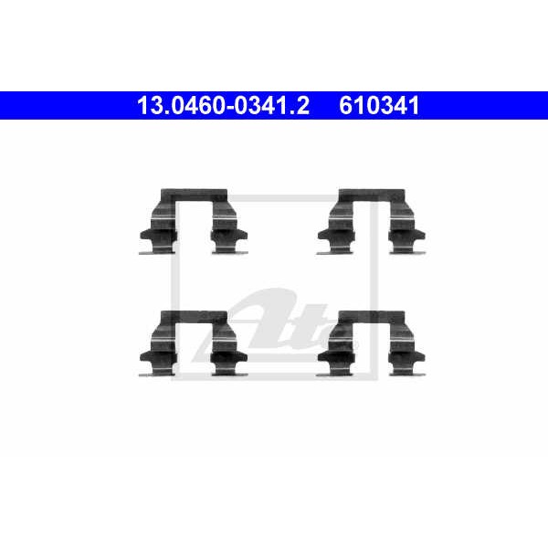 Слика на ремонтен комплет, дискови плочки ATE 13.0460-0341.2 за Nissan X-Trail (T30) 2.2 dCi - 136 коњи дизел