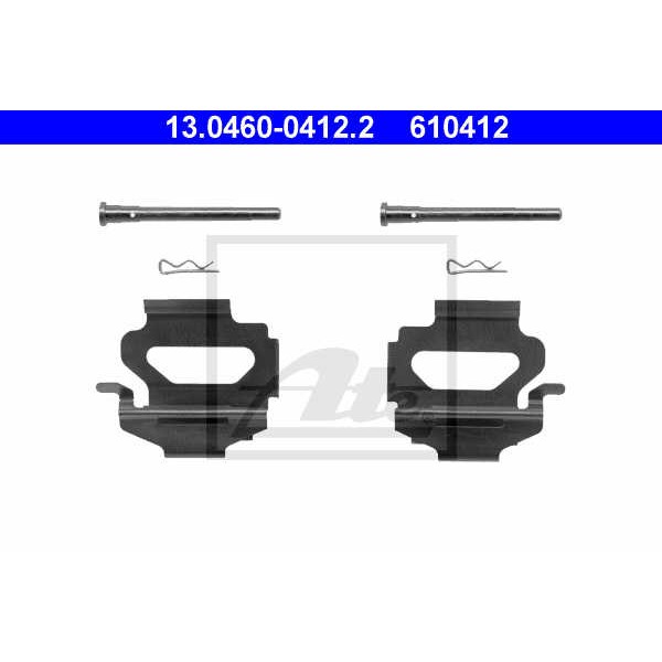 Слика на ремонтен комплет, дискови плочки ATE 13.0460-0412.2 за Ford Escort 5 Break (gal,avl) 1.8 D - 60 коњи дизел