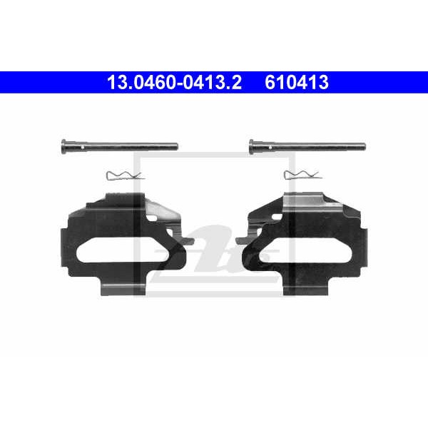 Слика на ремонтен комплет, дискови плочки ATE 13.0460-0413.2 за Ford Escort 5 Break (gal,avl) 1.8 D - 60 коњи дизел