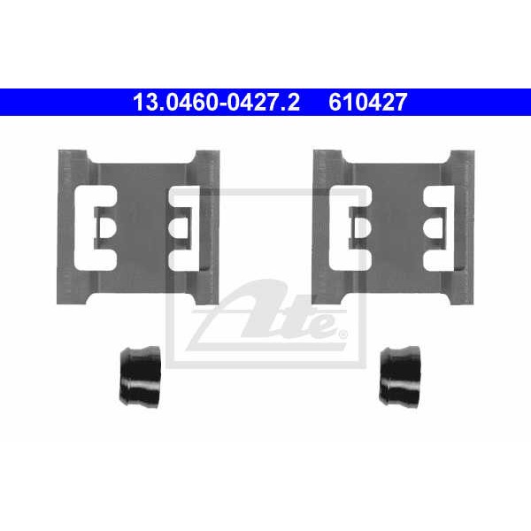 Слика на ремонтен комплет, дискови плочки ATE 13.0460-0427.2 за Ford Transit BUS (E) 1991 2.0 i (EBL, EDL, EGL, ESS, EUS) - 98 коњи бензин