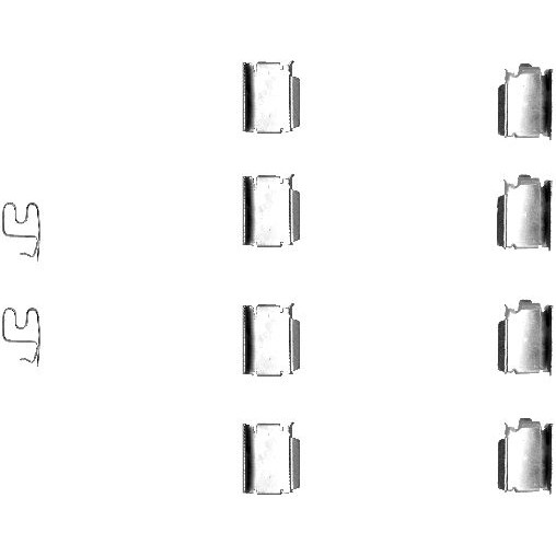 Слика на Ремонтен комплет, дискови плочки HELLA 8DZ 355 202-791