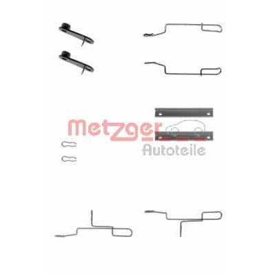 Слика на ремонтен комплет, дискови плочки METZGER 109-1188 за Peugeot 106 (1A,1C) 1.4 D - 50 коњи дизел