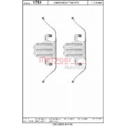 Слика 1 на ремонтен комплет, дискови плочки METZGER 109-1751