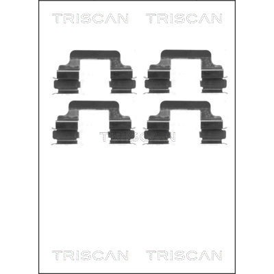 Слика на ремонтен комплет, дискови плочки TRISCAN 8105 101630 за Audi A6 Avant (4F5, C6) 2.8 FSI - 210 коњи бензин