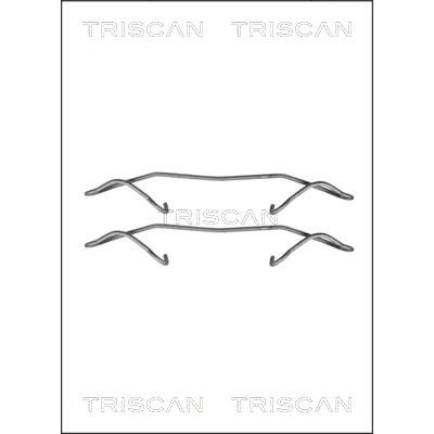 Слика на ремонтен комплет, дискови плочки TRISCAN 8105 241598 за Fiat Bravo 182 1.4 (182.AA) - 80 коњи бензин