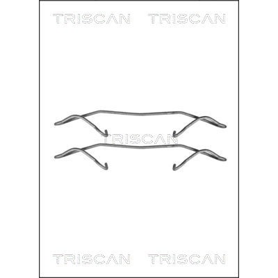 Слика на ремонтен комплет, дискови плочки TRISCAN 8105 241598 за Opel Astra H Hatchback 1.7 CDTI - 110 коњи дизел