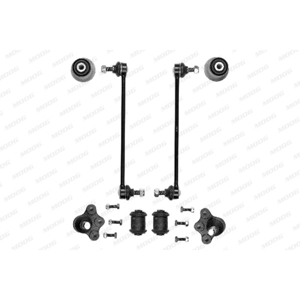 Слика на ремонтен комплет, конекција на тркала MOOG OP-RK-4892 за Opel Astra G Saloon 1.8 16V - 125 коњи бензин