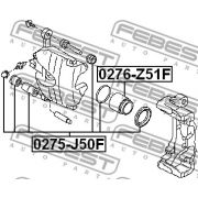 Слика 2 на ремонтен комплет, сопирачки апарат FEBEST 0275-J50F