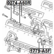 Слика 2 на ремонтен комплет, сопирачки апарат FEBEST 1775-A5F