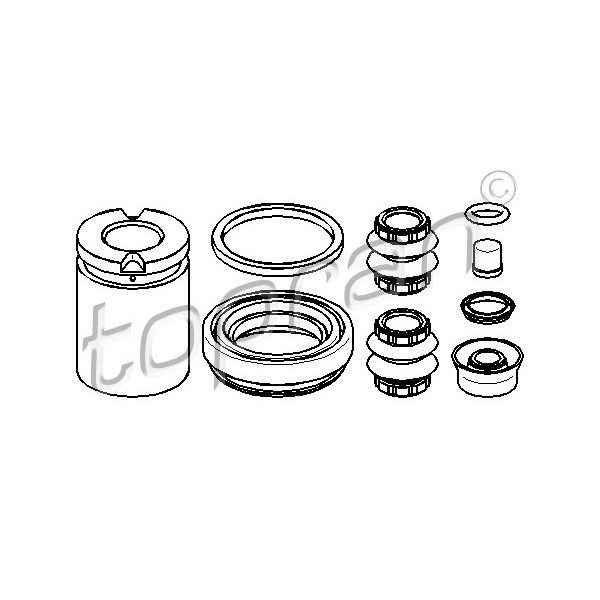 Слика на ремонтен комплет, сопирачки апарат TOPRAN 111 690 за Seat Toledo 2 Saloon (1M2) 1.9 TDI - 130 коњи дизел