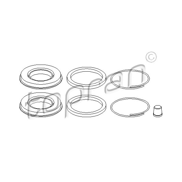 Слика на Ремонтен комплет, сопирачки апарат TOPRAN 205 782