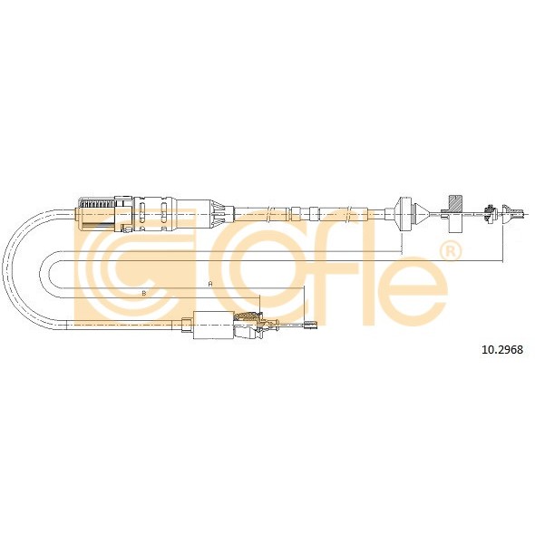 Слика на сајла, кумплуг COFLE 10.2968 за Renault Laguna 3 (BT0-1) 1.5 dCi (BT00, BT0A, BT0T, BT1J) - 110 коњи дизел