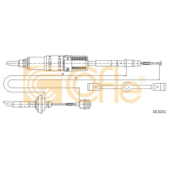 Слика на сајла, кумплуг COFLE 10.3211 за VW Transporter T4 Box 2.5 TDI Syncro - 102 коњи дизел