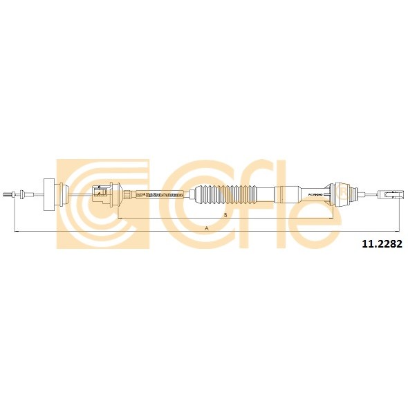 Слика на сајла, кумплуг COFLE 11.2282 за Citroen Berlingo 1 MF 1.8 D - 60 коњи дизел