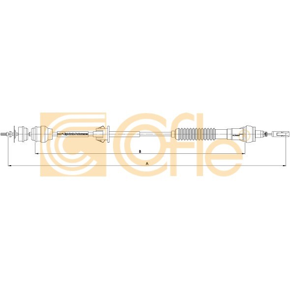 Слика на сајла, кумплуг COFLE 11.2283 за Citroen Xsara N1 1.9 TD - 90 коњи дизел