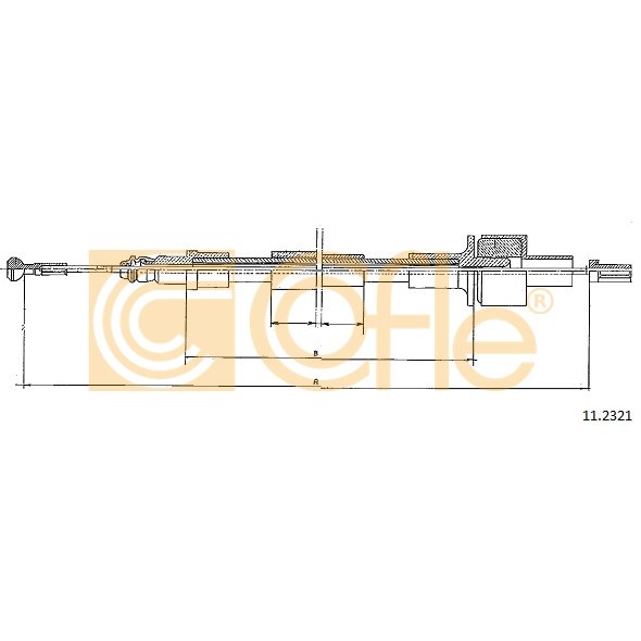 Слика на сајла, кумплуг COFLE 11.2321 за Ford Escort 4 Convertible (ALF) 1.6 i - 102 коњи бензин