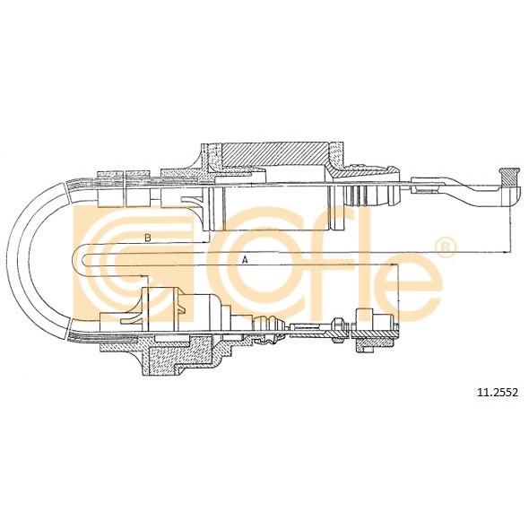 Слика на сајла, кумплуг COFLE 11.2552 за Opel Vectra A 2.0 i 4x4 - 129 коњи бензин