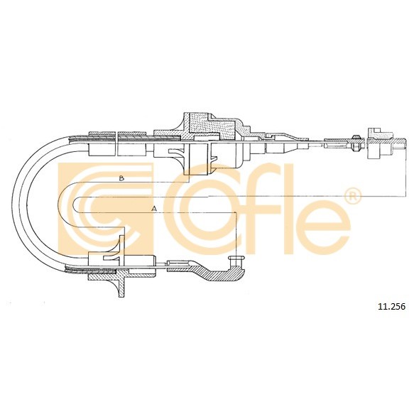 Слика на сајла, кумплуг COFLE 11.256 за Opel Astra J 1.4 - 100 коњи бензин