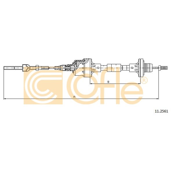 Слика на сајла, кумплуг COFLE 11.2561 за Opel Astra H Hatchback 1.8 - 140 коњи бензин