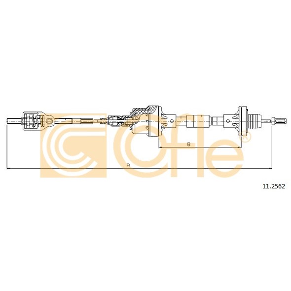 Слика на сајла, кумплуг COFLE 11.2562 за Opel Astra F Hatchback 1.6 i 16V - 100 коњи бензин