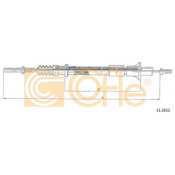 Слика на сајла, кумплуг COFLE 11.2612 за Opel Omega A Estate 2.0 i - 115 коњи бензин