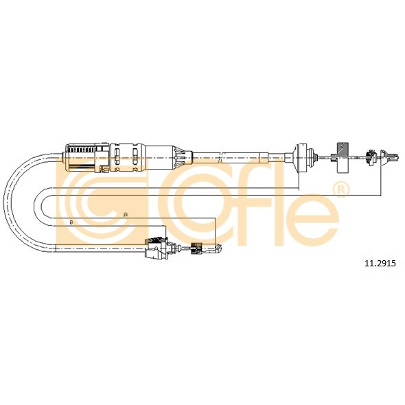 Слика на сајла, кумплуг COFLE 11.2915 за  Renault Espace 3 (JE0) 1.9 dTi (JE0M) - 98 коњи дизел