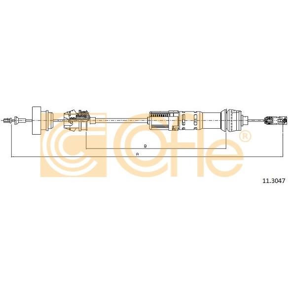 Слика на сајла, кумплуг COFLE 11.3047 за Citroen Xsara Break N2 1.8 i Aut. - 101 коњи бензин