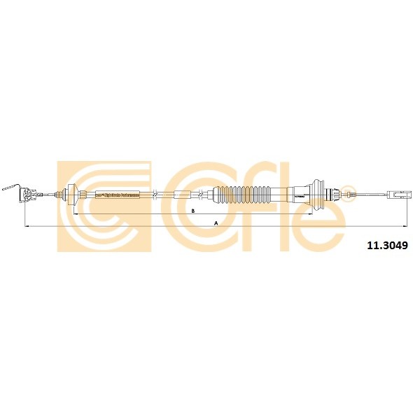 Слика на сајла, кумплуг COFLE 11.3049 за Peugeot 206 SW 2.0 16V - 136 коњи бензин