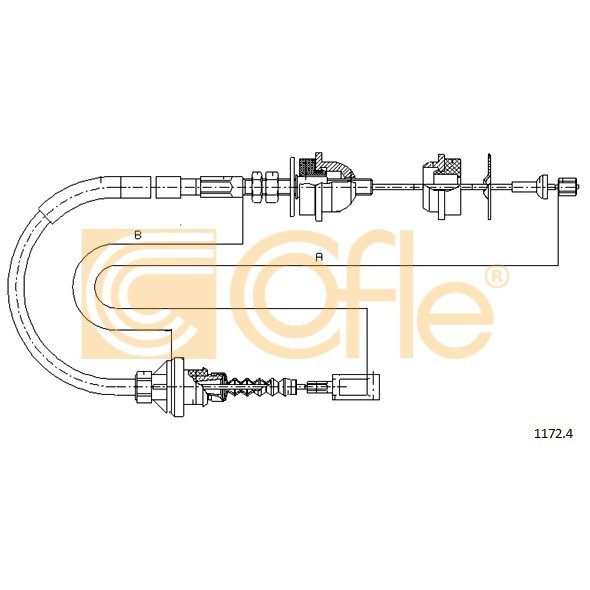 Слика на сајла, кумплуг COFLE 1172.4 за Fiat Ducato BUS 230 2.8 D - 87 коњи дизел