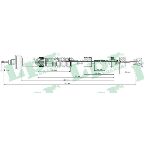 Слика на сајла, кумплуг LPR C0028C за Citroen Xsara Picasso N68 2.0 - 120 коњи бензин