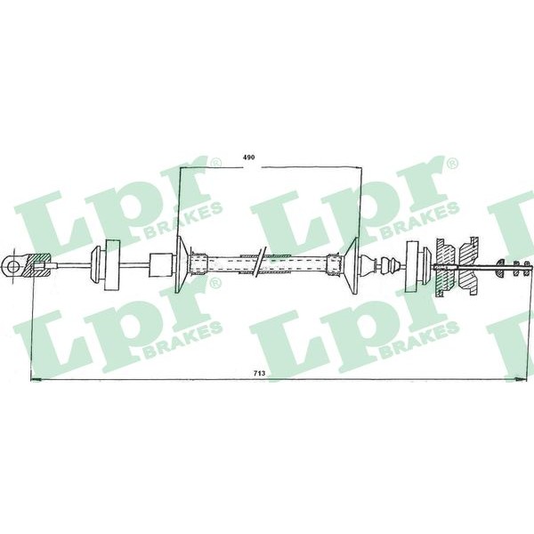 Слика на сајла, кумплуг LPR C0146C за Ford Mondeo 2 Estate (BNP) 2.5 24V - 170 коњи бензин