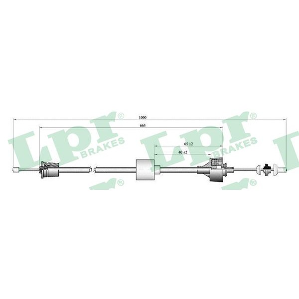 Слика на сајла, кумплуг LPR C0191C за Renault 11 Box (S37) 1.6 D (S374) - 55 коњи дизел