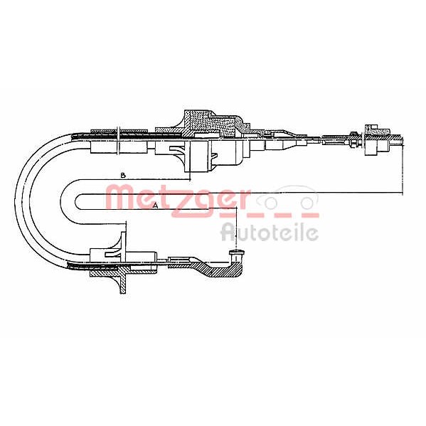 Слика на сајла, кумплуг METZGER COFLE 11.256 за Opel Astra H GTC 1.9 CDTi 16V - 120 коњи дизел