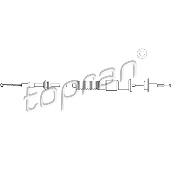 Слика на сајла, кумплуг TOPRAN 103 982 за VW Caddy 2 Box (9K9A) 1.9 SDI - 64 коњи дизел