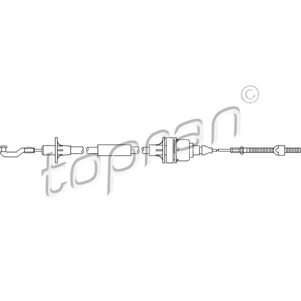 Слика на сајла, кумплуг TOPRAN 201 344 за Opel Astra H GTC 2.0 Turbo - 200 коњи бензин