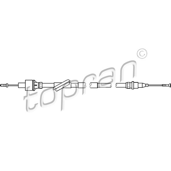 Слика на сајла, кумплуг TOPRAN 302 376 за Ford Transit Platform (E) 1991 2.0 (EME/L/S, ENE/L/S) - 98 коњи бензин