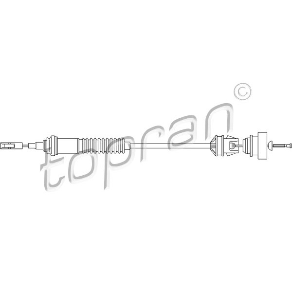 Слика на сајла, кумплуг TOPRAN 722 111 за Ford Mondeo 2 Estate (BNP) 2.5 ST 200 - 205 коњи бензин