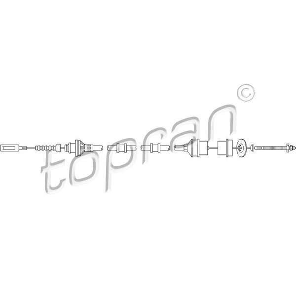 Слика на сајла, кумплуг TOPRAN 722 353 за Citroen Jumper BUS 230P 2.0  4x4 - 109 коњи бензин