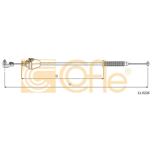 Слика на сајла за гаста COFLE 11.0226 за Renault Megane 1 (BA0-1) 2.0 i (BA0G) - 114 коњи бензин