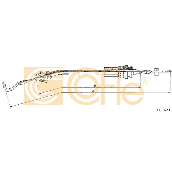 Слика на сајла за гаста COFLE 11.1623 за BMW 3 Coupe E30 318 i - 102 коњи бензин