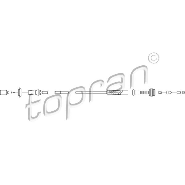 Слика на сајла за гаста TOPRAN 103 081 за VW Golf 3 Variant (1H5) 1.9 TDI - 110 коњи дизел