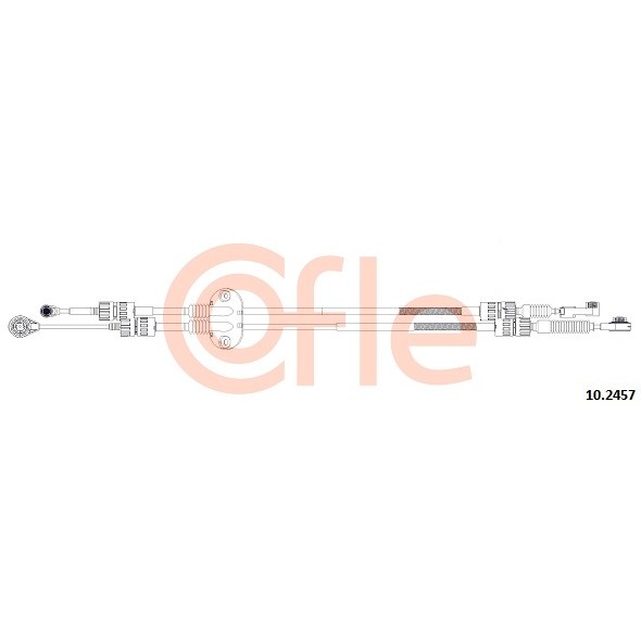 Слика на сајла за менувач COFLE 10.2457 за Ford Focus 2 (da) 1.4 - 80 коњи бензин