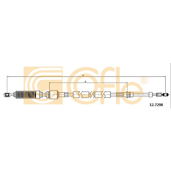 Слика на сајла за менувач COFLE 12.7298 за Alfa Romeo 146 (930) Sedan 1.9 JTD - 105 коњи дизел