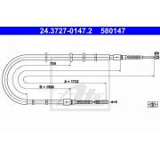 Слика 1 на Сајла за рачна кочница ATE 24.3727-0147.2